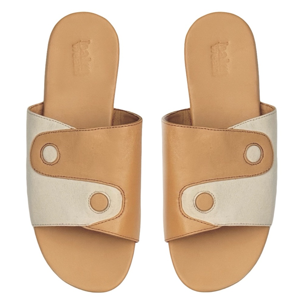 🆕 BALM WEARS • Date Shake Yin Yang Slides Sandals Includes Balm Wears Bag